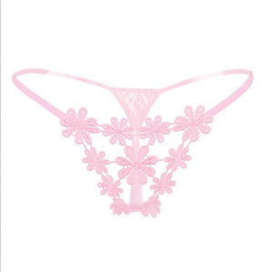 Sexy Flower Crotchless Panties