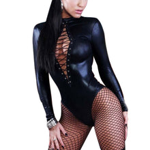 Load image into Gallery viewer, Faux Leather Bodysuit