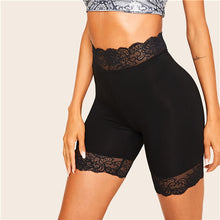 Load image into Gallery viewer, Lace Biker Leggings